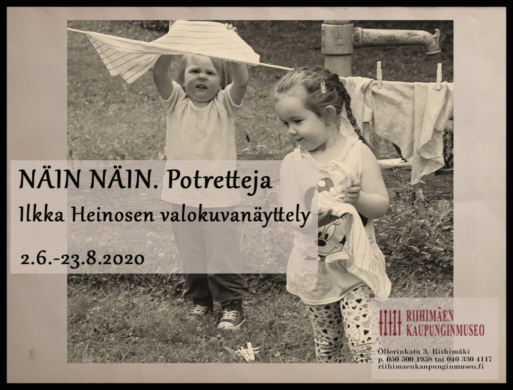 Näin näin. Potretteja - näyttelyn mainosjuliste.